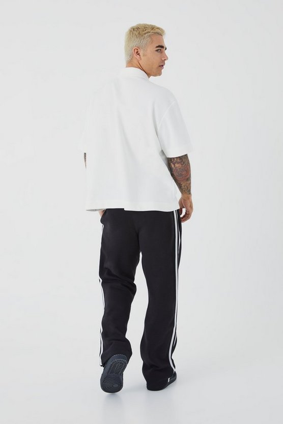 Oversize Poloshirt mit Taschen