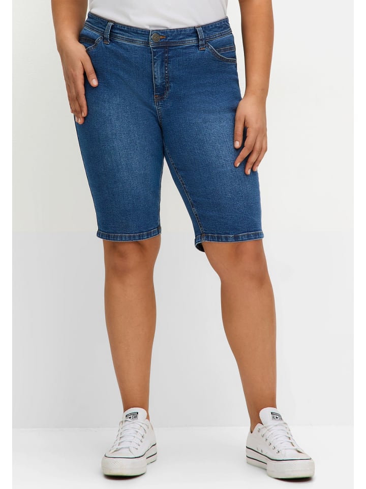 sheego Jeansbermudas in blue Denim günstig kaufen