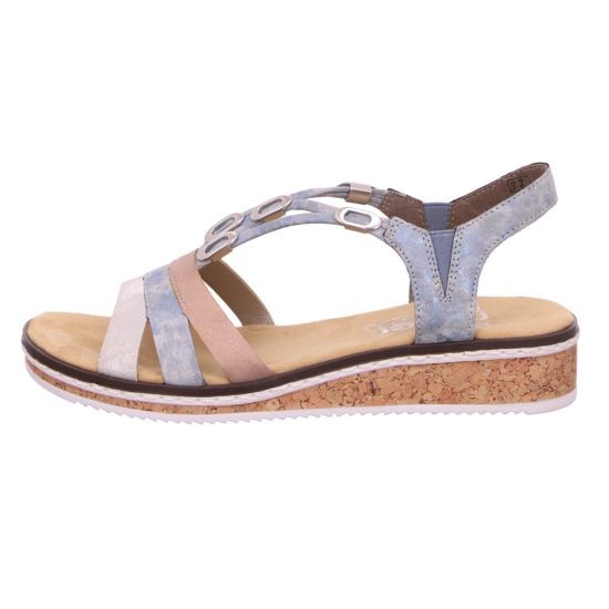 RIEKER Klassische Sandalen blau