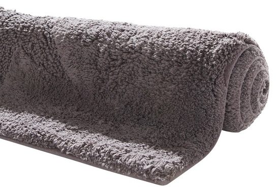 Badematte Marie andas, Höhe 13 mm, rutschhemmend beschichtet, fußbodenheizungsgeeignet, schnell trocknend, strapazierfähig, Baumwolle, rechteckig, Badteppich, Stern Motiv, Hoch-Tief-Struktur, auch als Set