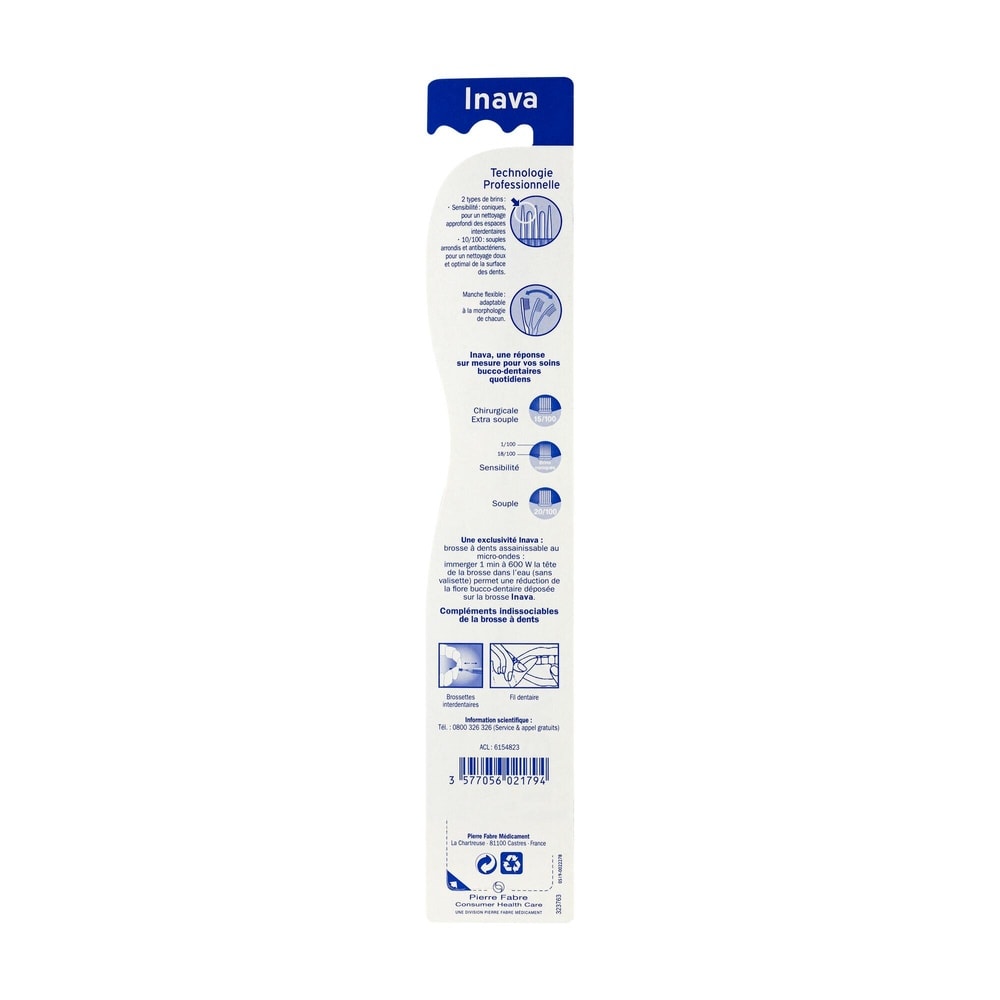 Oral Care INAVA Brosse à dents Précision Brosse à dents