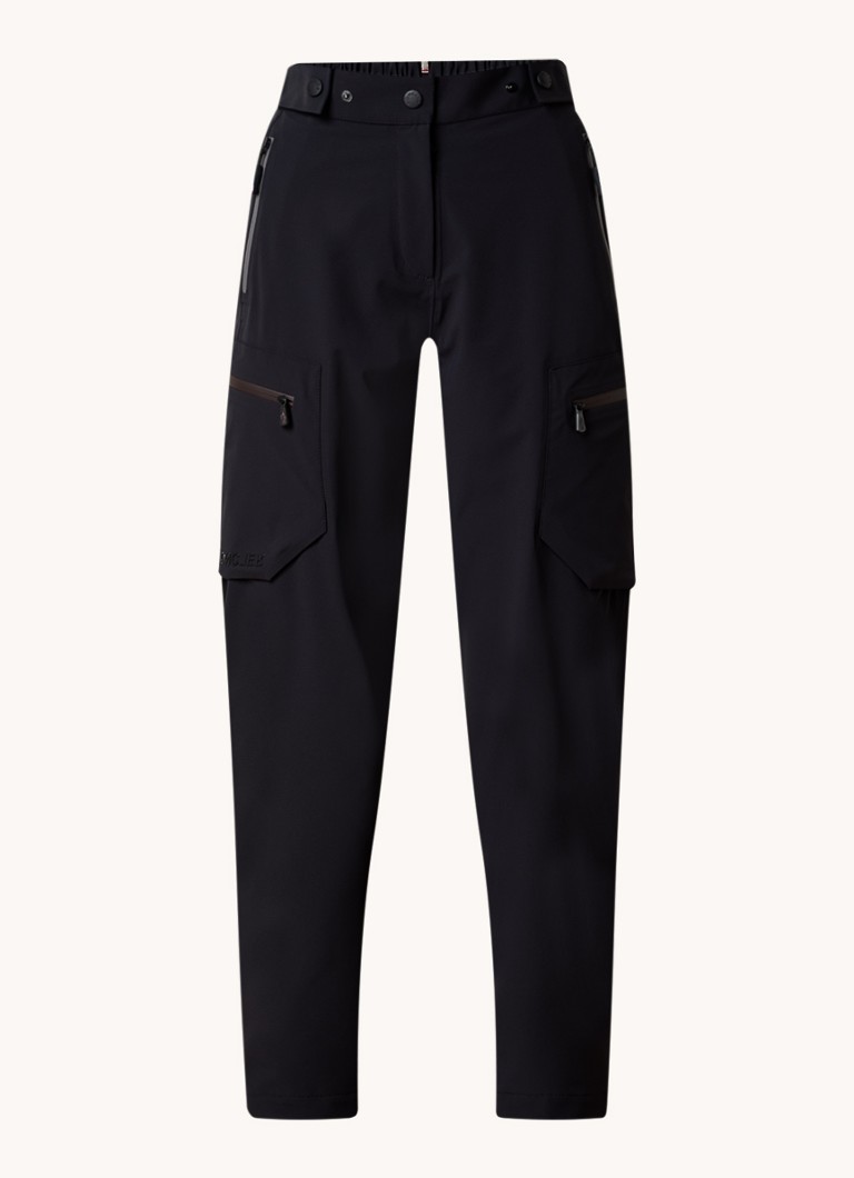 Moncler high-waist slim-fit trousers with zip pockets