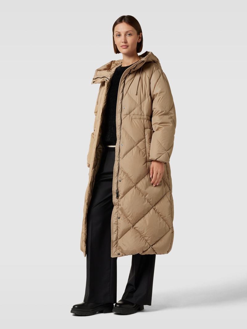 Steppmantel mit Eingrifftaschen Modell 'MIRANO' in camel