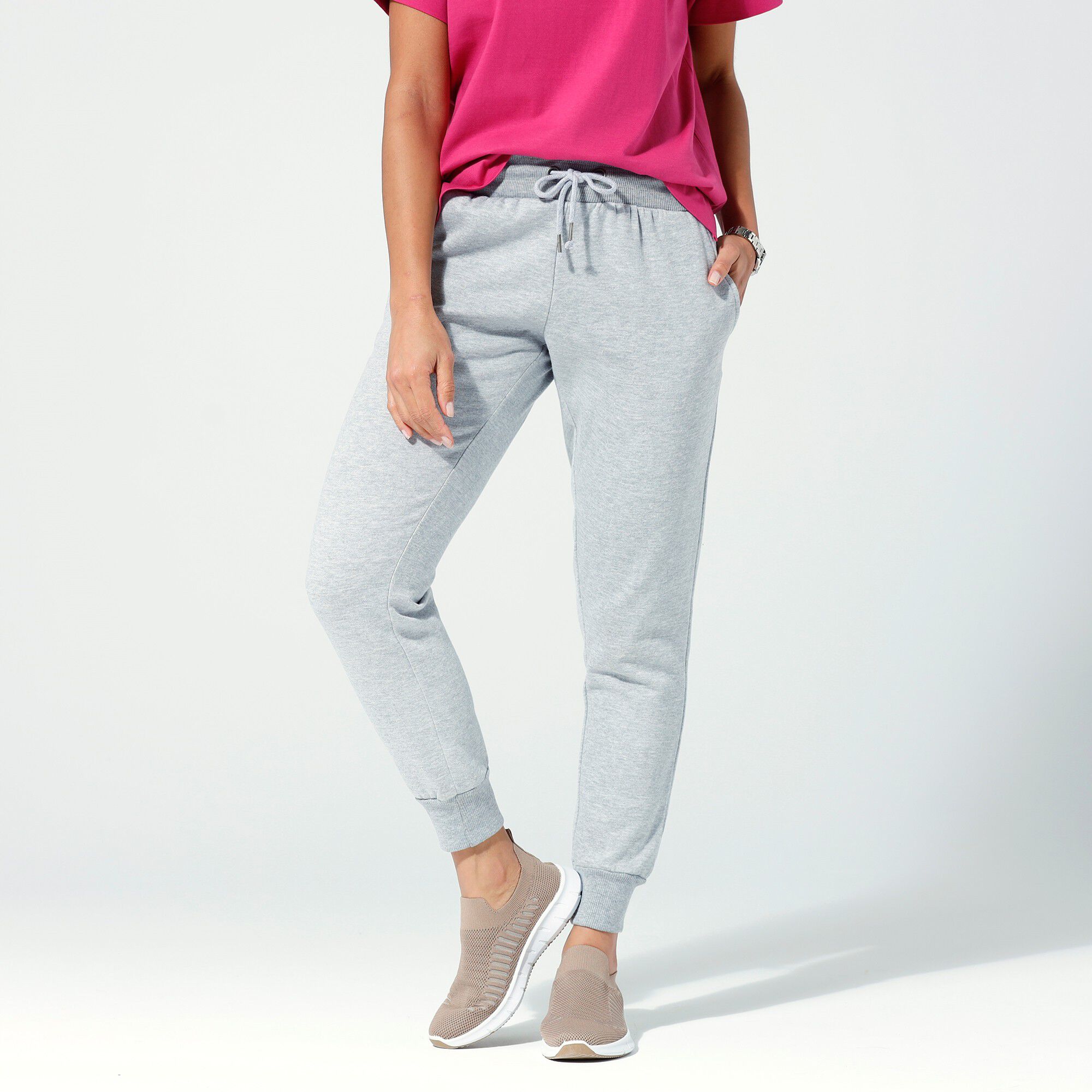Pantalon jogging en molleton gratté