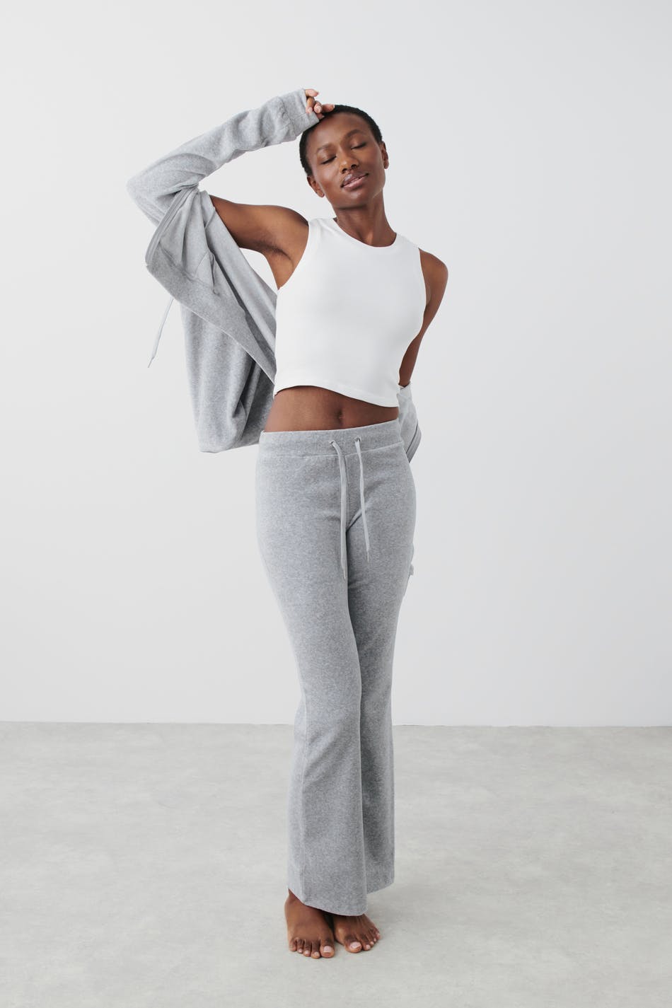 Velour trousers