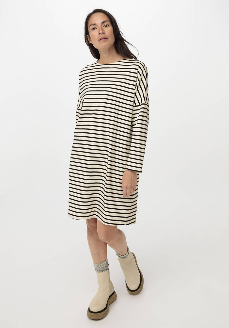Ringelkleid aus reiner Bio-Baumwolle