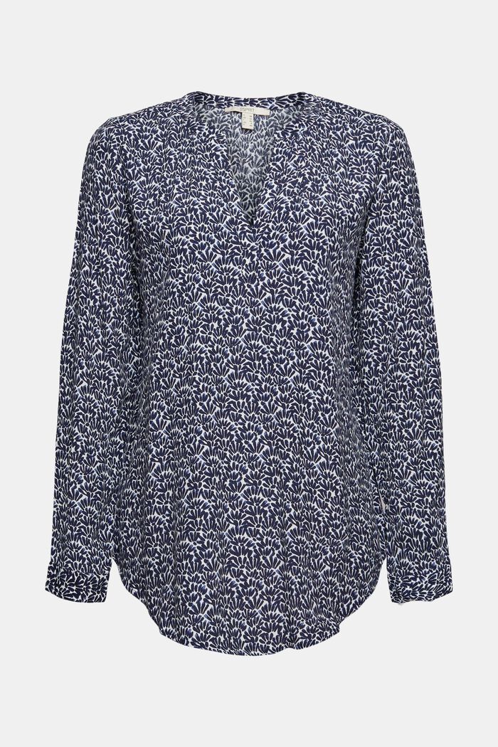 Gemusterte Bluse aus LENZING™ ECOVERO™