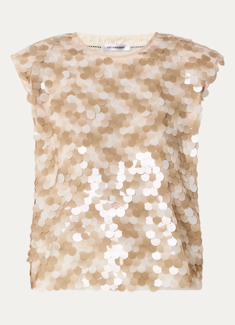 Maxi top Co'Couture s flitry a odhalenými zády