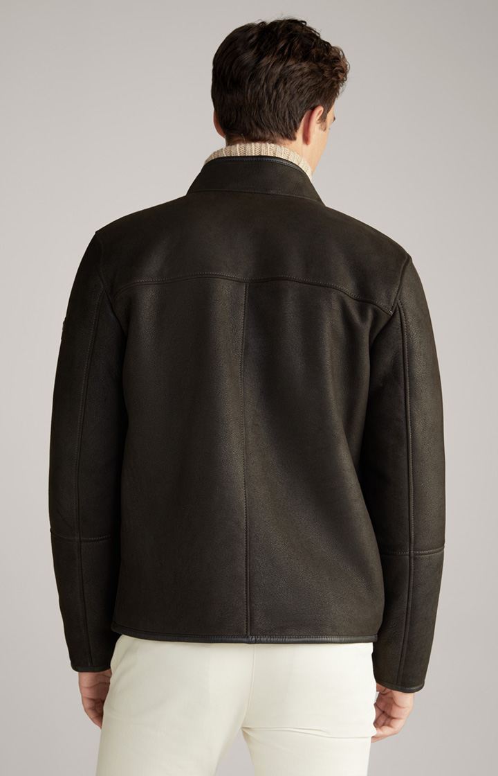 Lammfelljacke Vorot in Dunkelbraun
