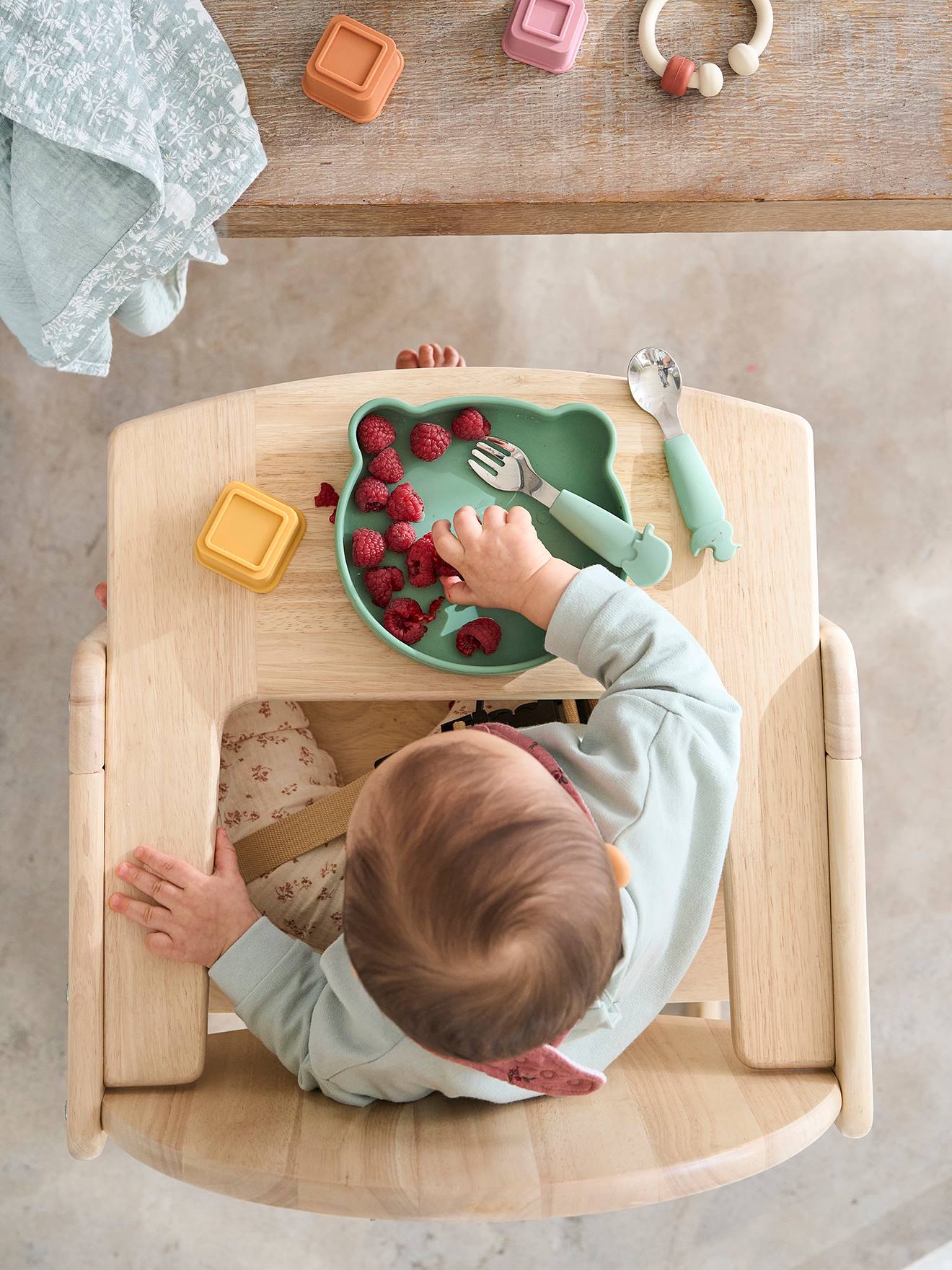 Coffret repas en silicone Ours caramel