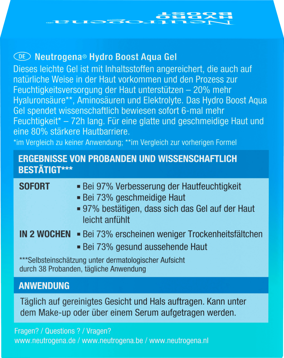 Gesichtsgel Hydro Boost Aqua, 50 ml
