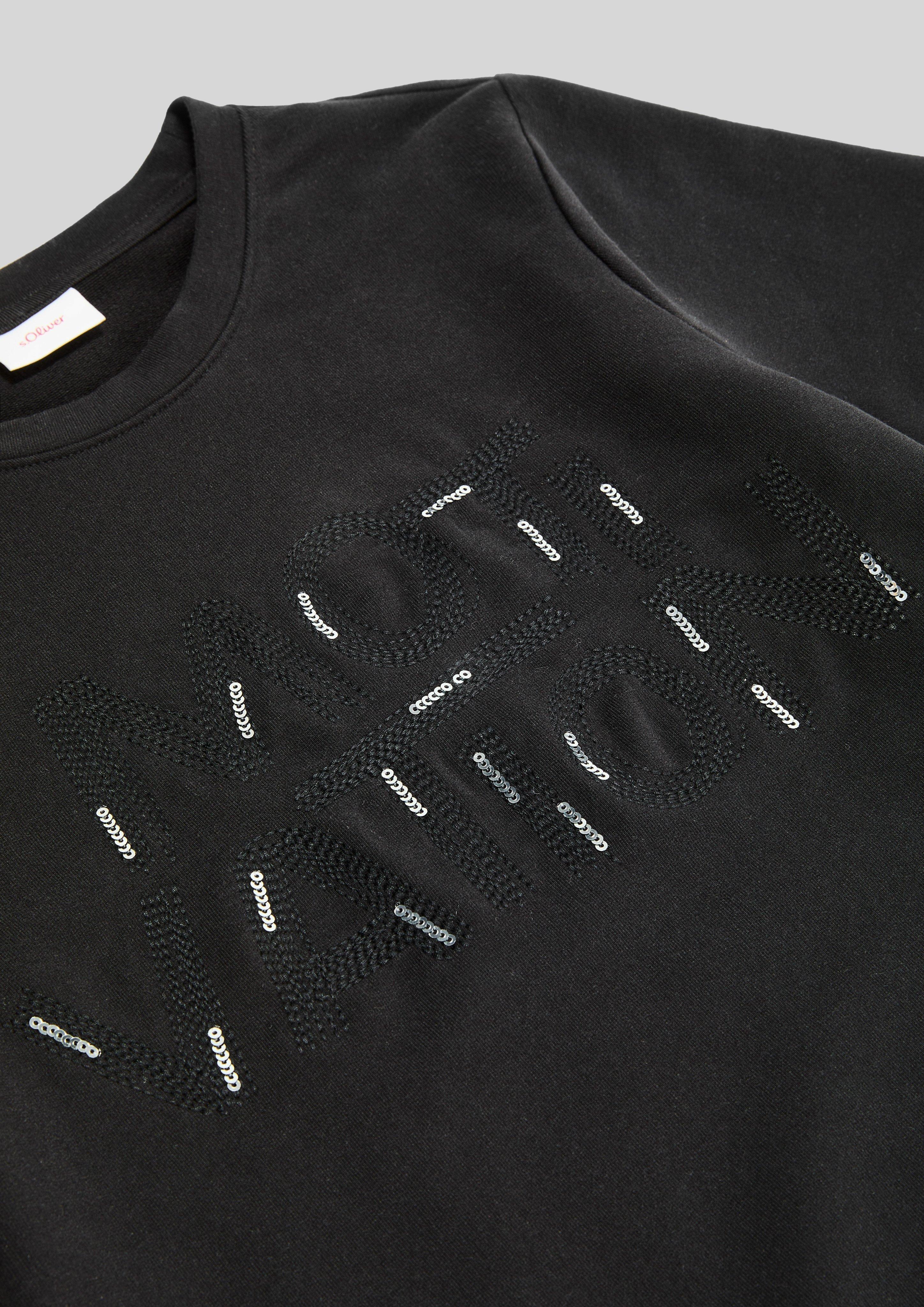 T-Shirt mit Pailletten-Details  2140209-9999