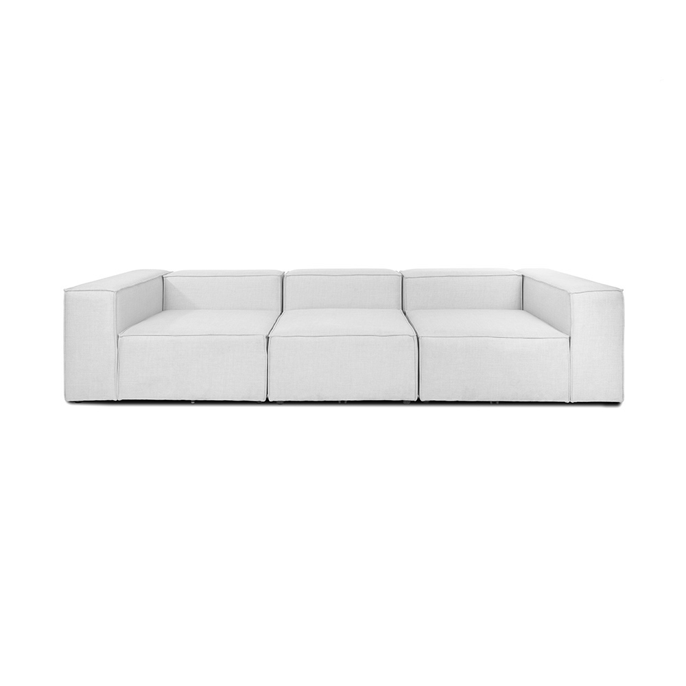 Home Deluxe Modulares Sofa VERONA - M hellgrau