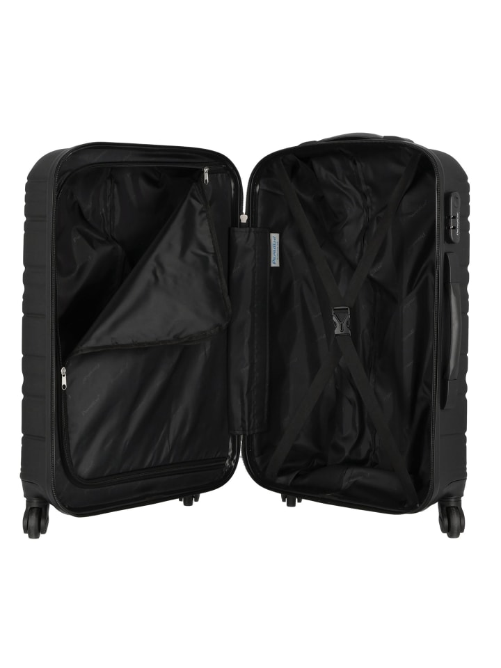 Check.In Paradise 4 Rollen Kofferset 3-teilig in schwarz günstig kaufen onesize
