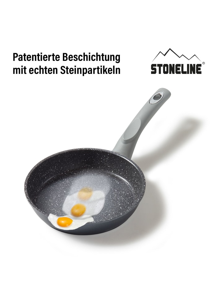 Stoneline Bratpfanne 18  cm | ohne Deckel - Grau in Grau günstig kaufen Ø 18 cm