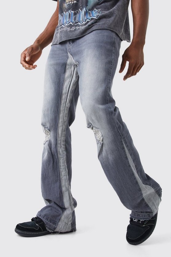 Lockere zerrissene Schlagjeans