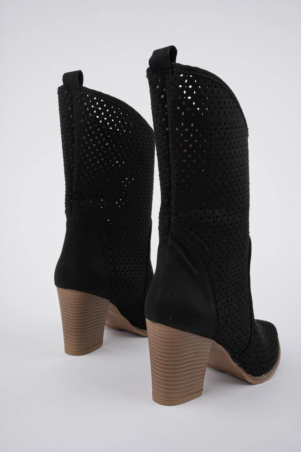 MUGGO  Indiana garantiert lasergeschnittene, stilvolle und bequeme Cowboy-Sommerstiefel für Damen