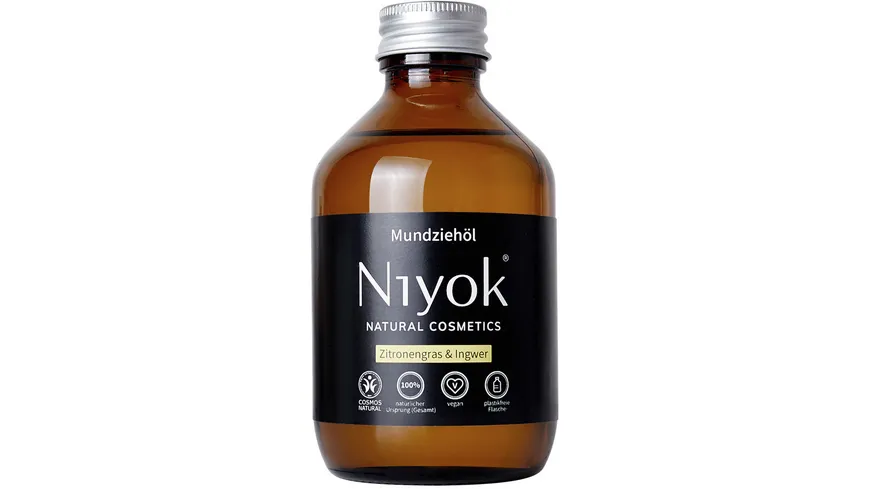 Niyok Mundziehöl aus Kokosöl - Zitronengras & Ingwer 200 ml