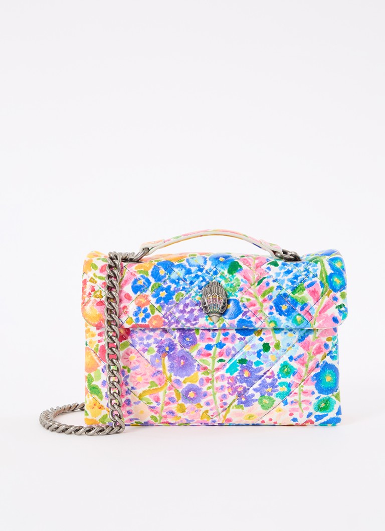 Borsa a tracolla Kensington in pelle con stampa floreale di Kurt Geiger