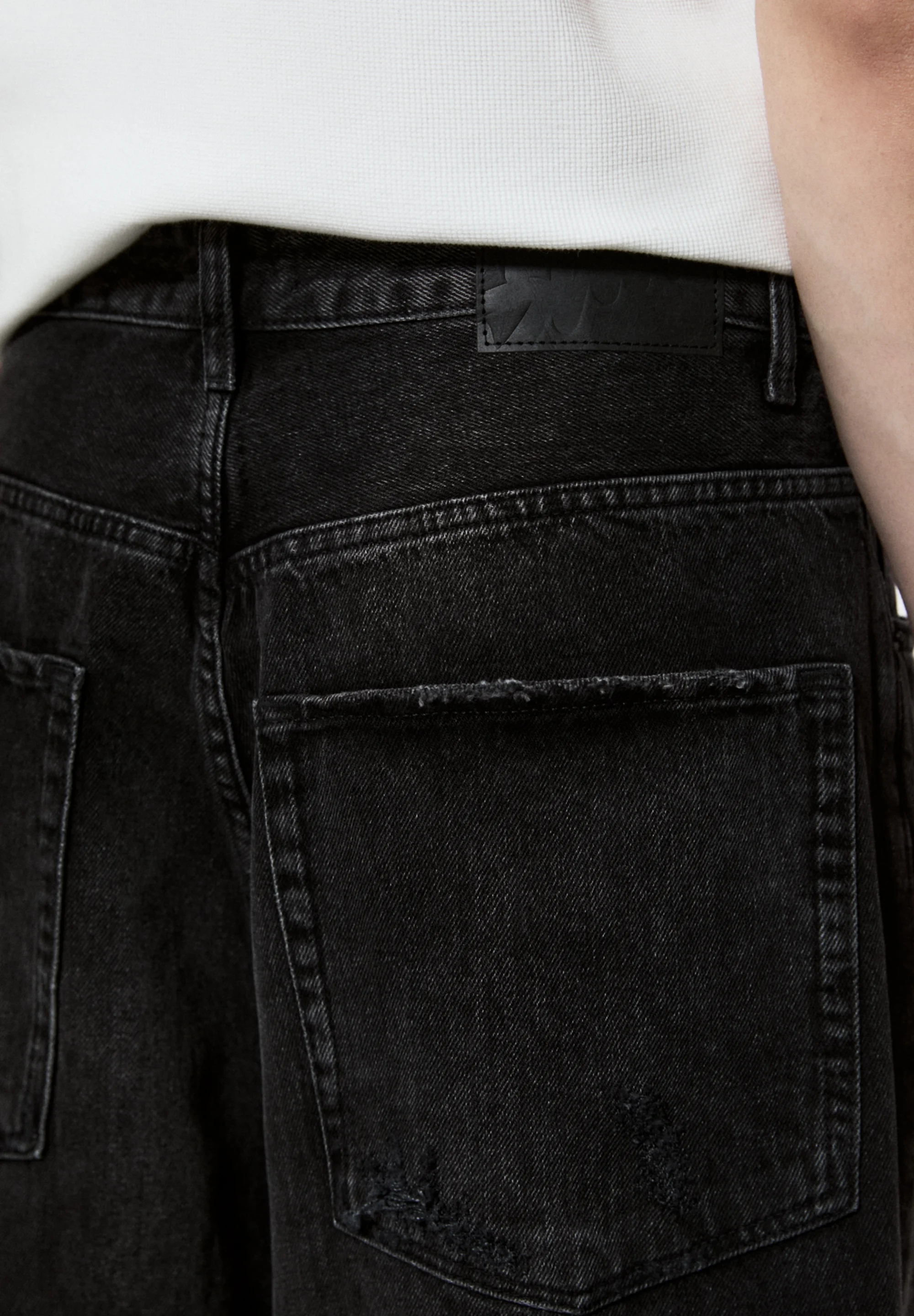 PULL&BEAR SUPER BAGGY - Vaqueros pitillo