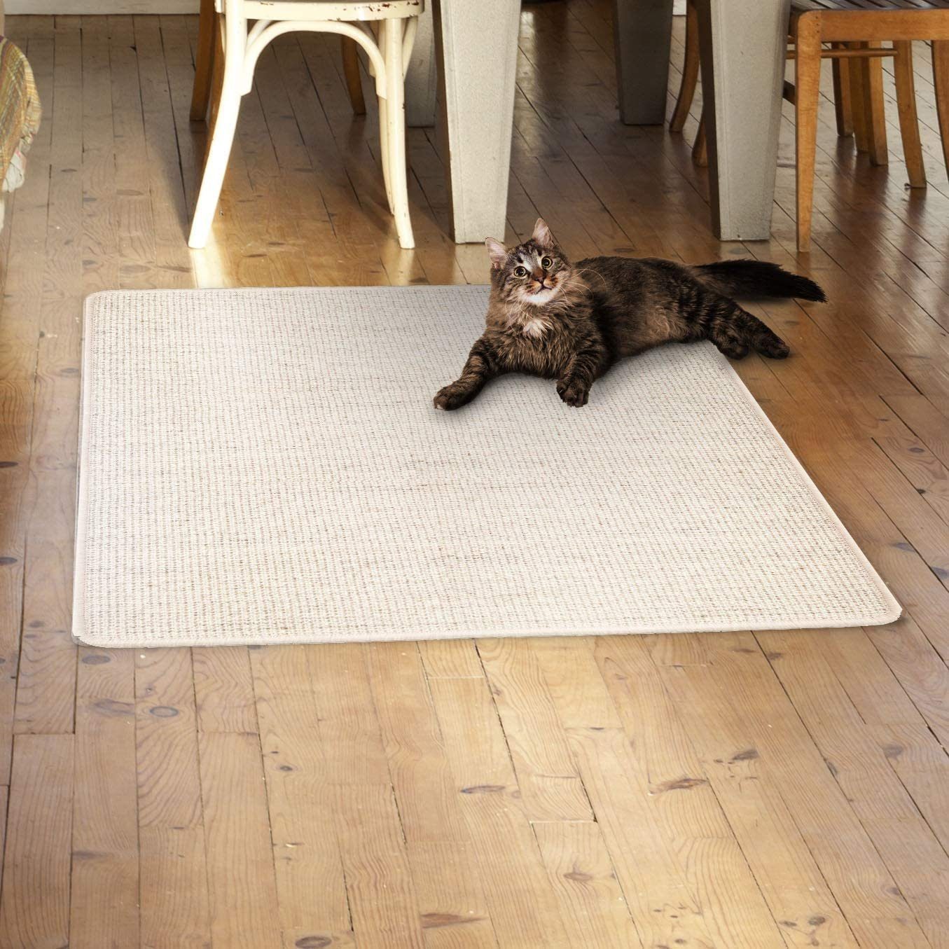 casa pura Kratzbrett Sisal-Kratzteppich für Katzen, 10 Farben & 3 Größen, zum Kratzen