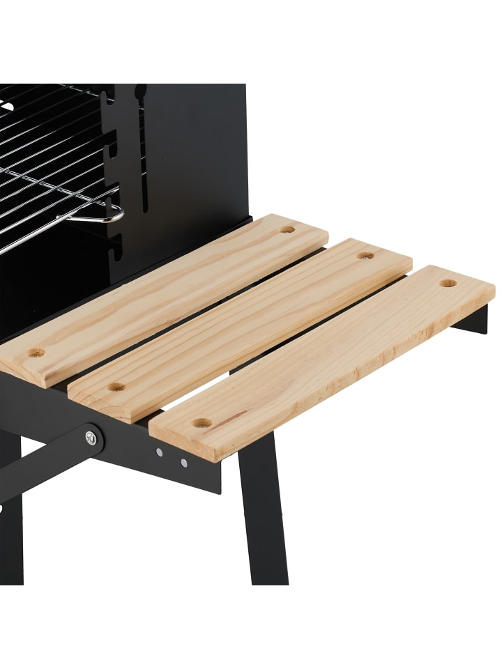 relaxdays Grill in Schwarz - (B)86 x (H)80,5 x (T)42 cm günstig kaufen onesize