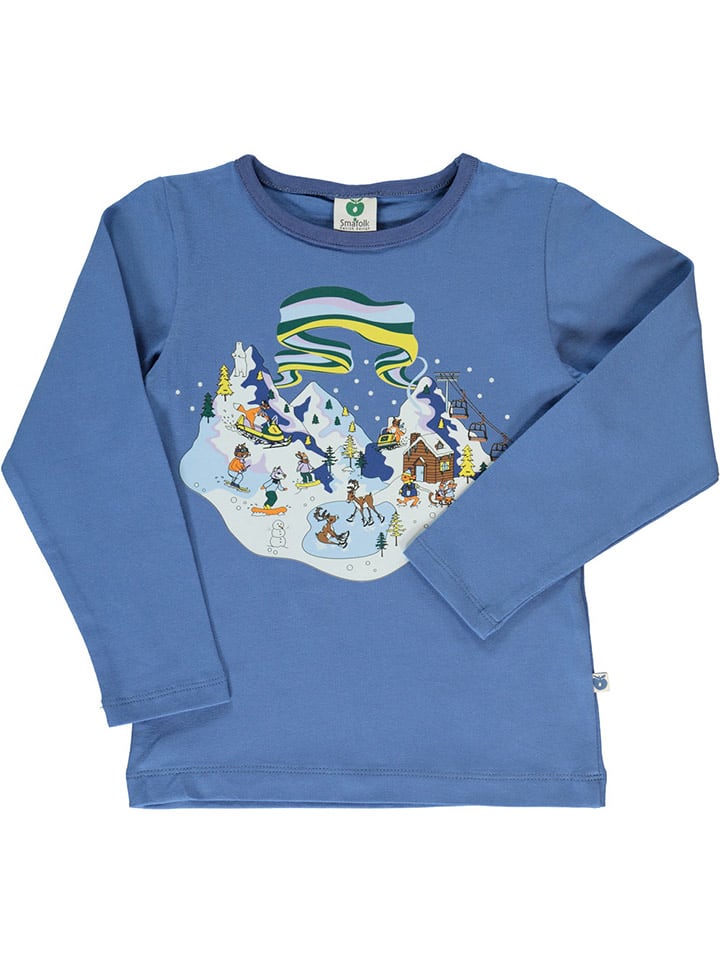 Småfolk Longsleeve in Blau günstig kaufen
