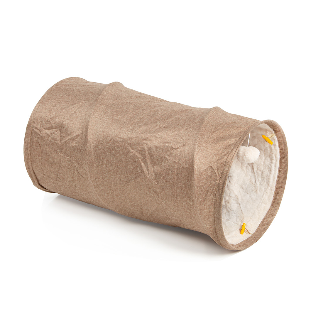 Canadian Cat Company Katzentunnel Canadian Cat Company Katzentunnel mit Kuschelfell beige