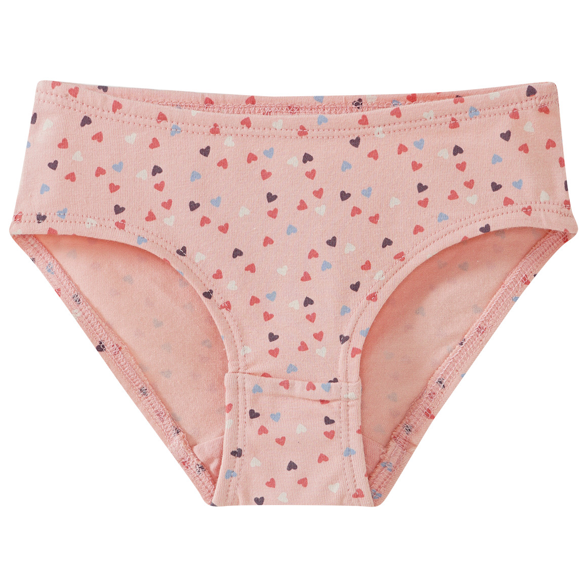 3 Mädchen Slips mit Herzchen-Allover