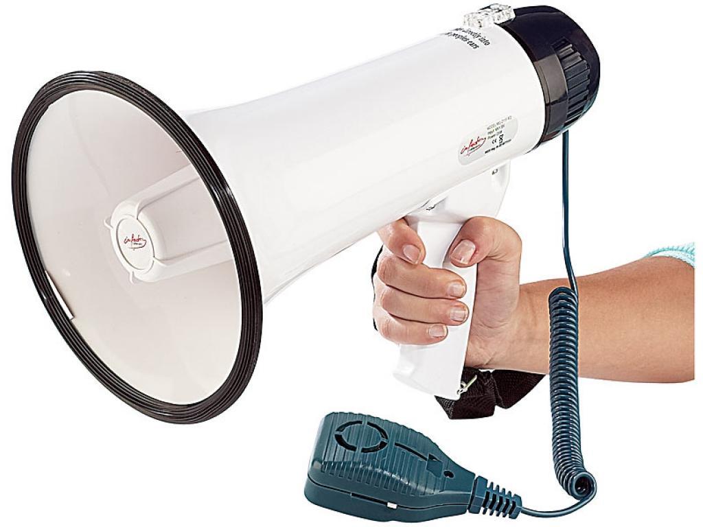 infactory Megafon mit Sirene und Musik