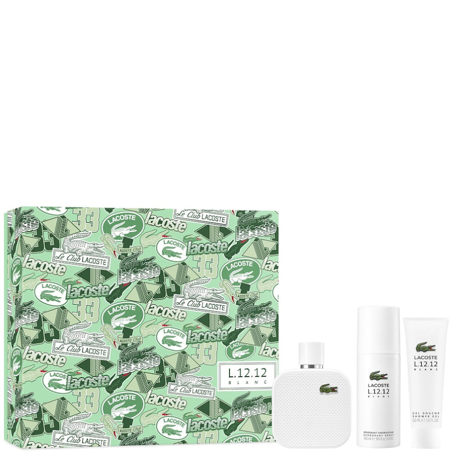 Lacoste L.12.12 Blanc Coffret Eau de Toilette 100 ml + 2 Produits