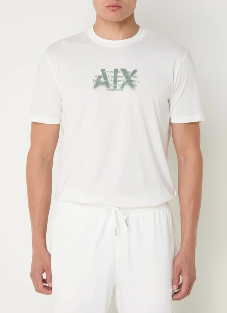Armani Exchange T-krekls ar logotipa apdruku