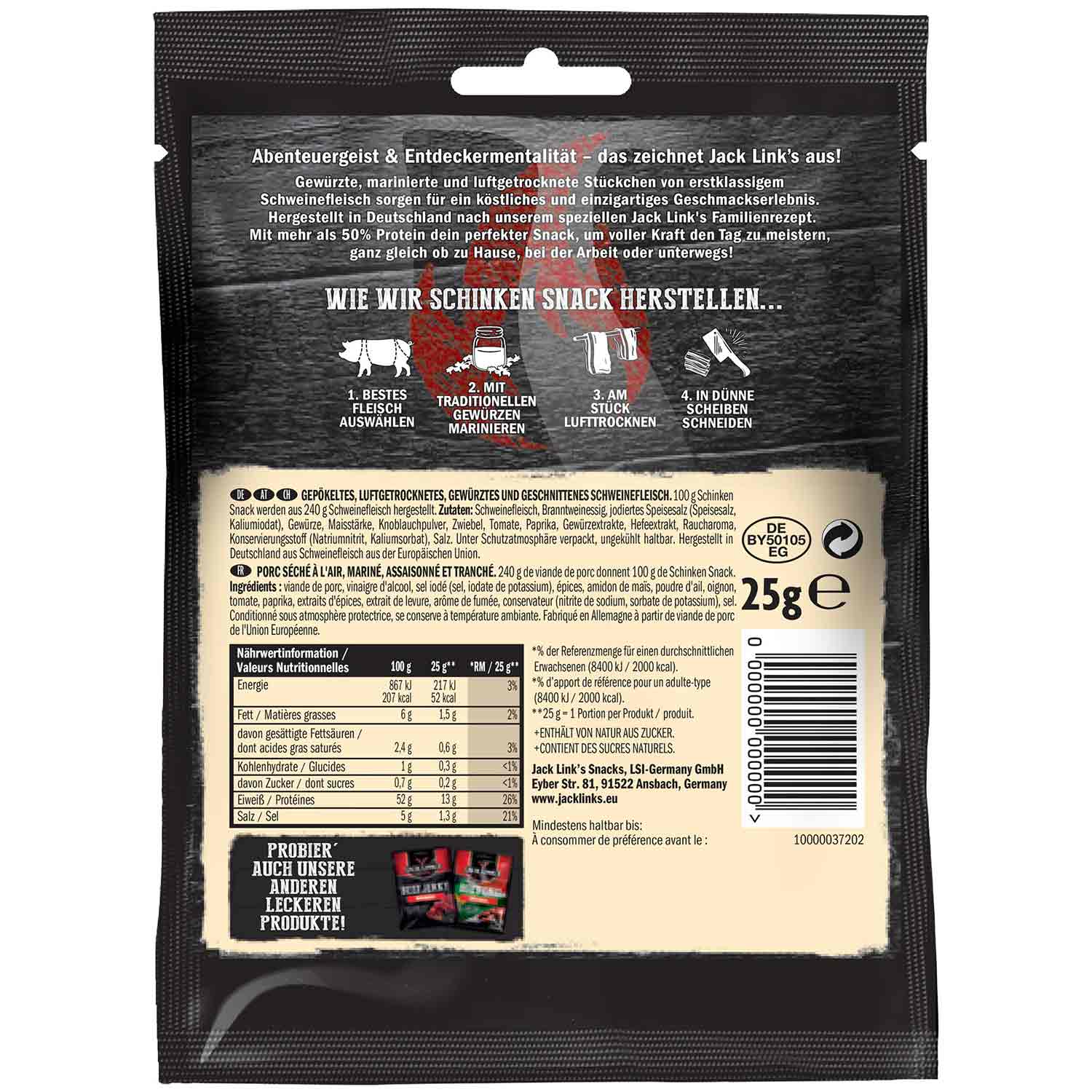 Jack Link's Schinken Snack 25g