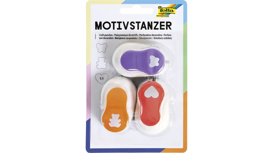 folia Motivstanzer Ganzjahresmotive sortiert