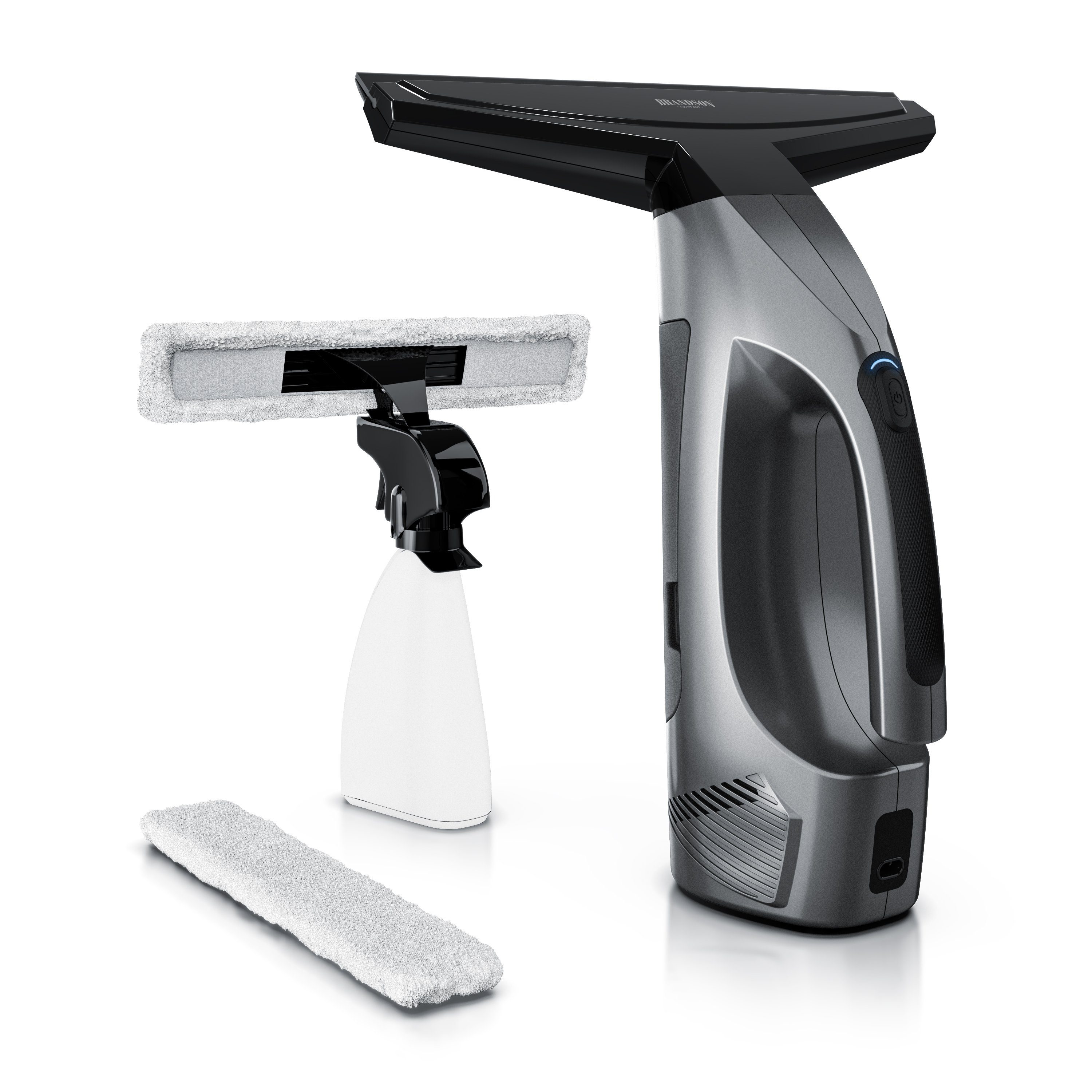 Brandson Wasch-Sauger, Akku Fenstersauger, Fensterreiniger. 2200 mAh Akku, 150 ml Wassertank
