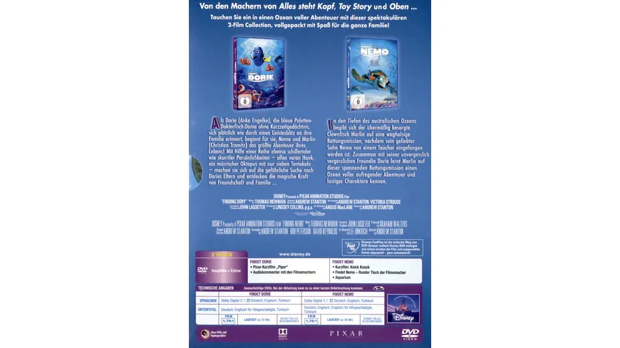 Findet Dorie / Findet Nemo  [2 DVDs]