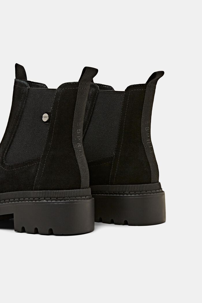 Boots aus echtem Veloursleder