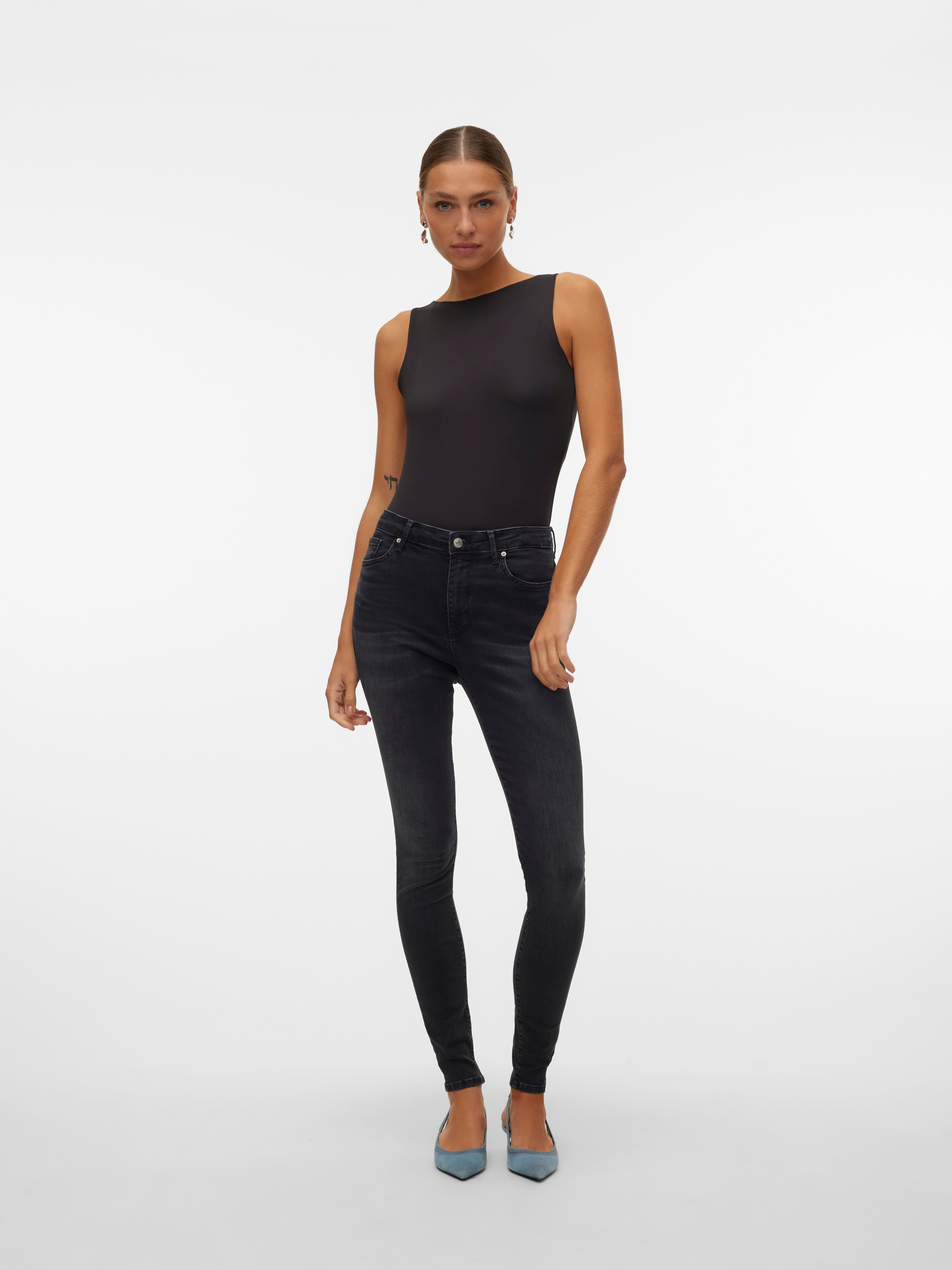 VMSOPHIA Hohe Taille Skinny Fit Jeans