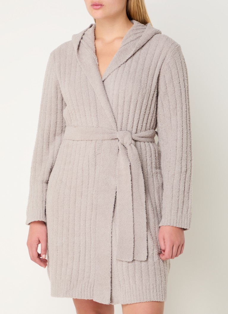 UGG Amari bathrobe with ribbed texture and hood