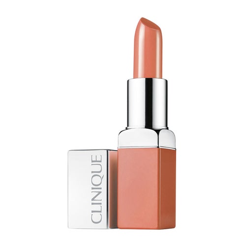 „Clinique Pop“ lūpų dažai + pagrindas 02 „Bare Pop“, 3,9 gramai