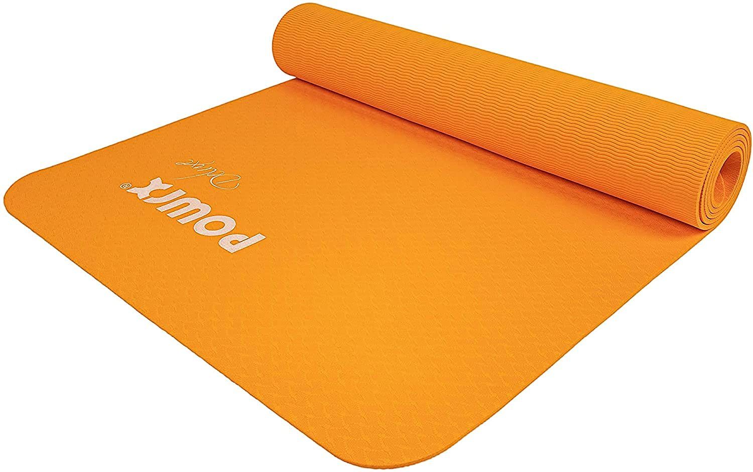 POWRX Yogamatte Yogamatte Deluxe Grau 173x61x0,5cm, Cool Gray