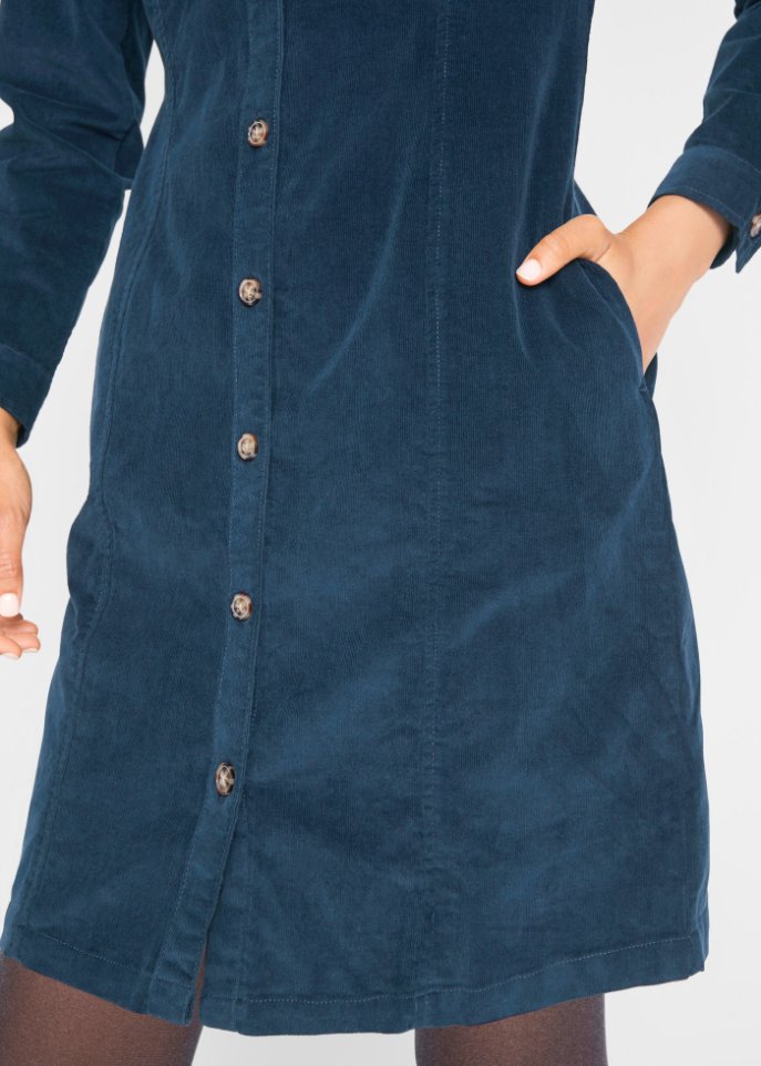 Cord-Stretch-Kleid