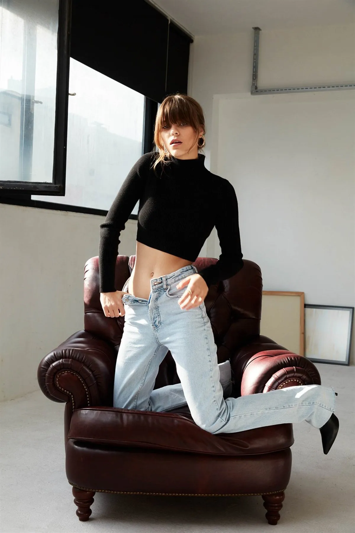 VATKALI  Desert Straight Fit Jeansblau