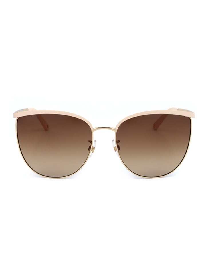 Swarovski Damen-Sonnenbrille in Hellrosa-Gold/ Hellbraun günstig kaufen 62