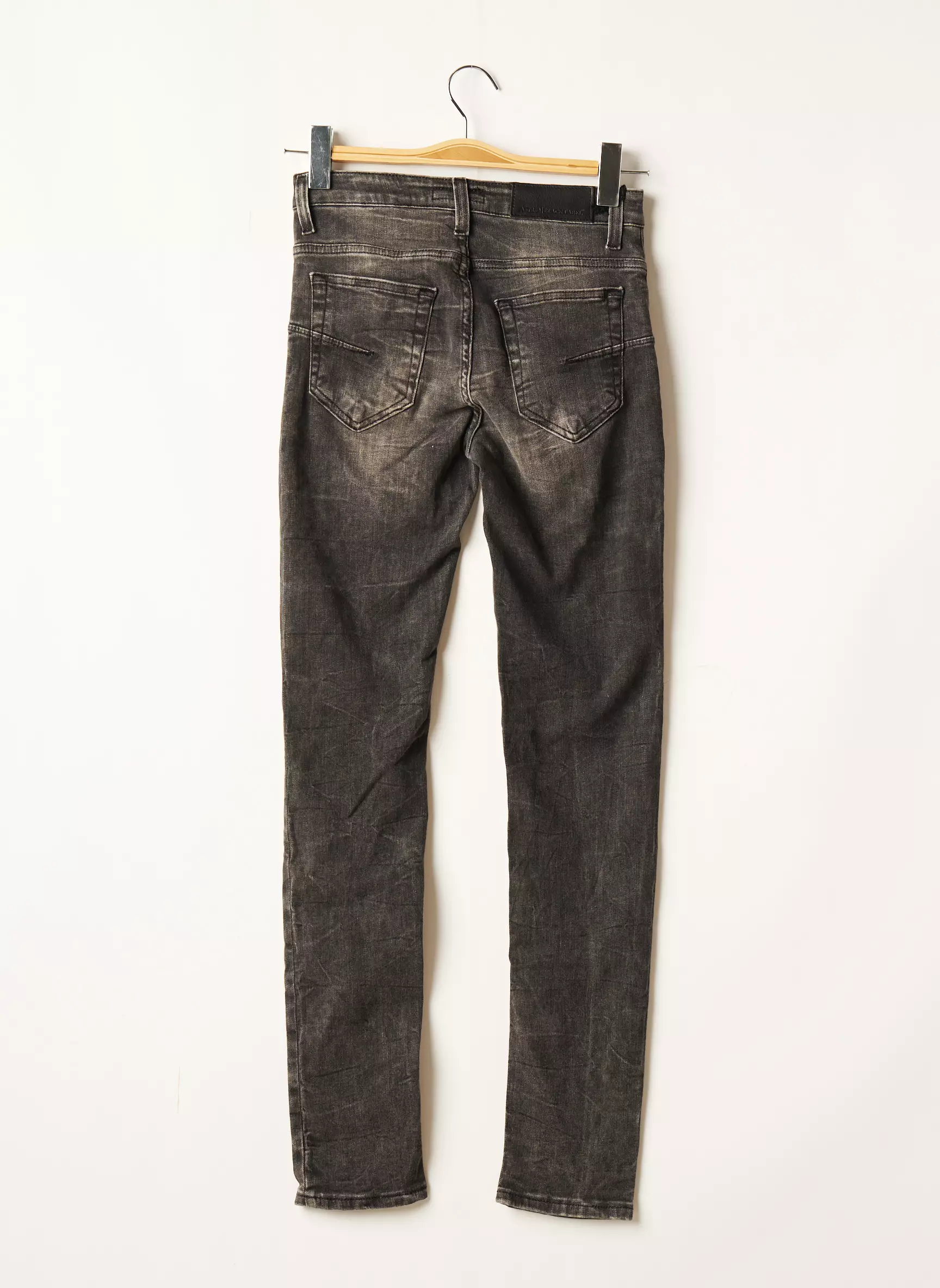 Black Label Jeans Coupe Slim Femme couleur gris