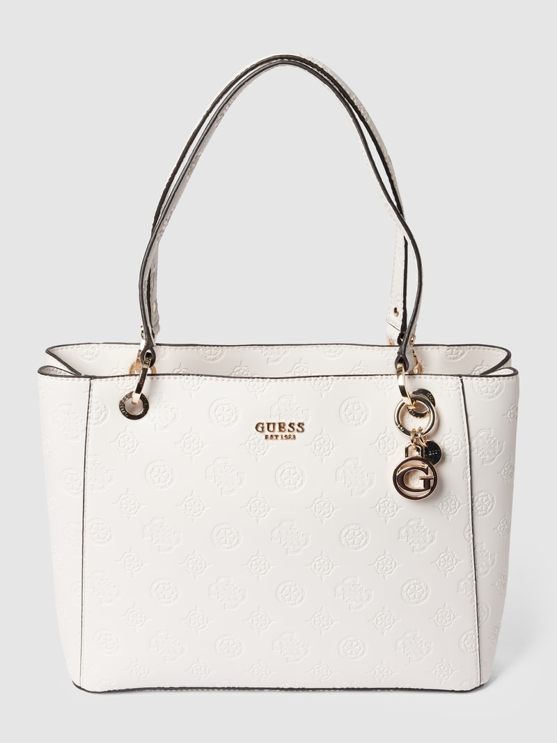 Tote Bag mit Label-Details Modell 'GALERIA' in sand