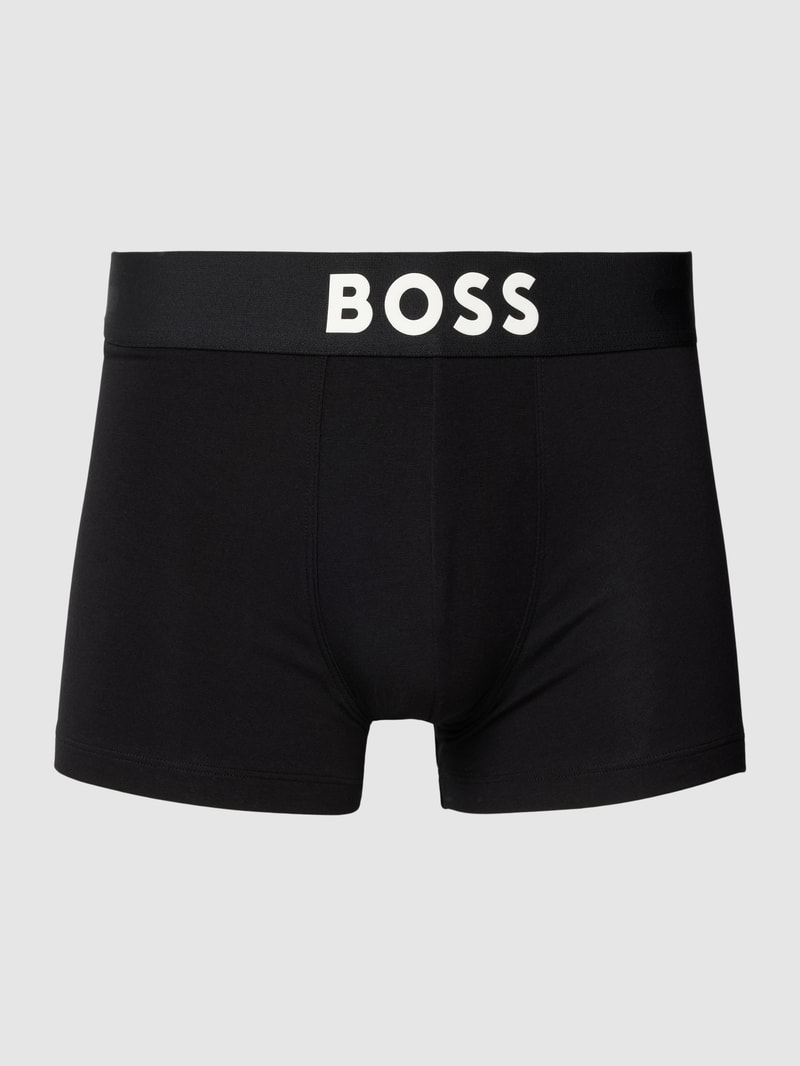 Trunks mit Label-Print in schwarz