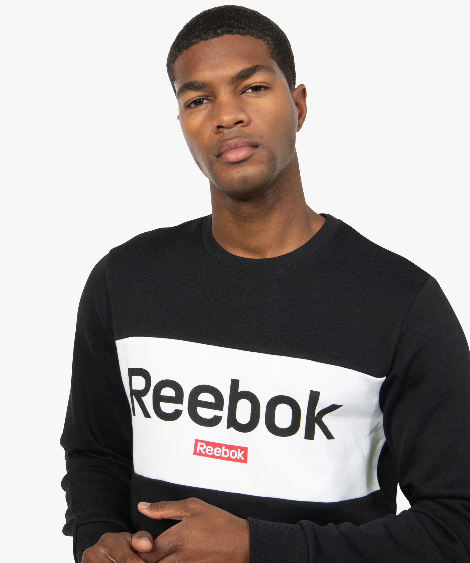 Sweat homme avec large inscription sur l’avant - Reebok noir | GEMO