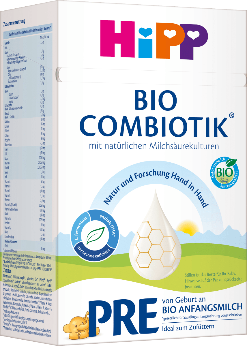 Anfangsmilch Pre Combiotik von Geburt an, 0,6 kg