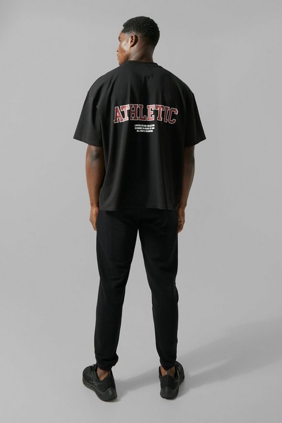 Man Active kastiges T-Shirt mit Athletic Print